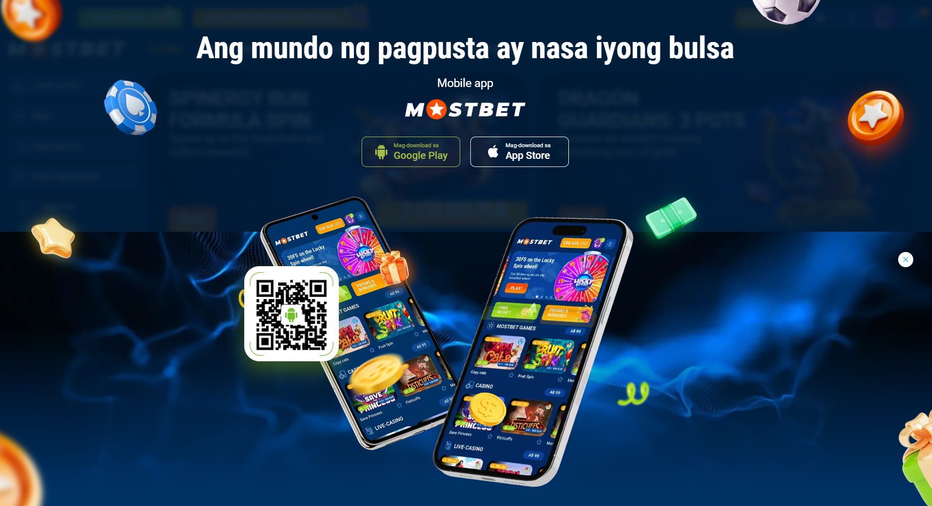 Mostbet mobile app para sa Android at iOS, download via Google Play o QR code